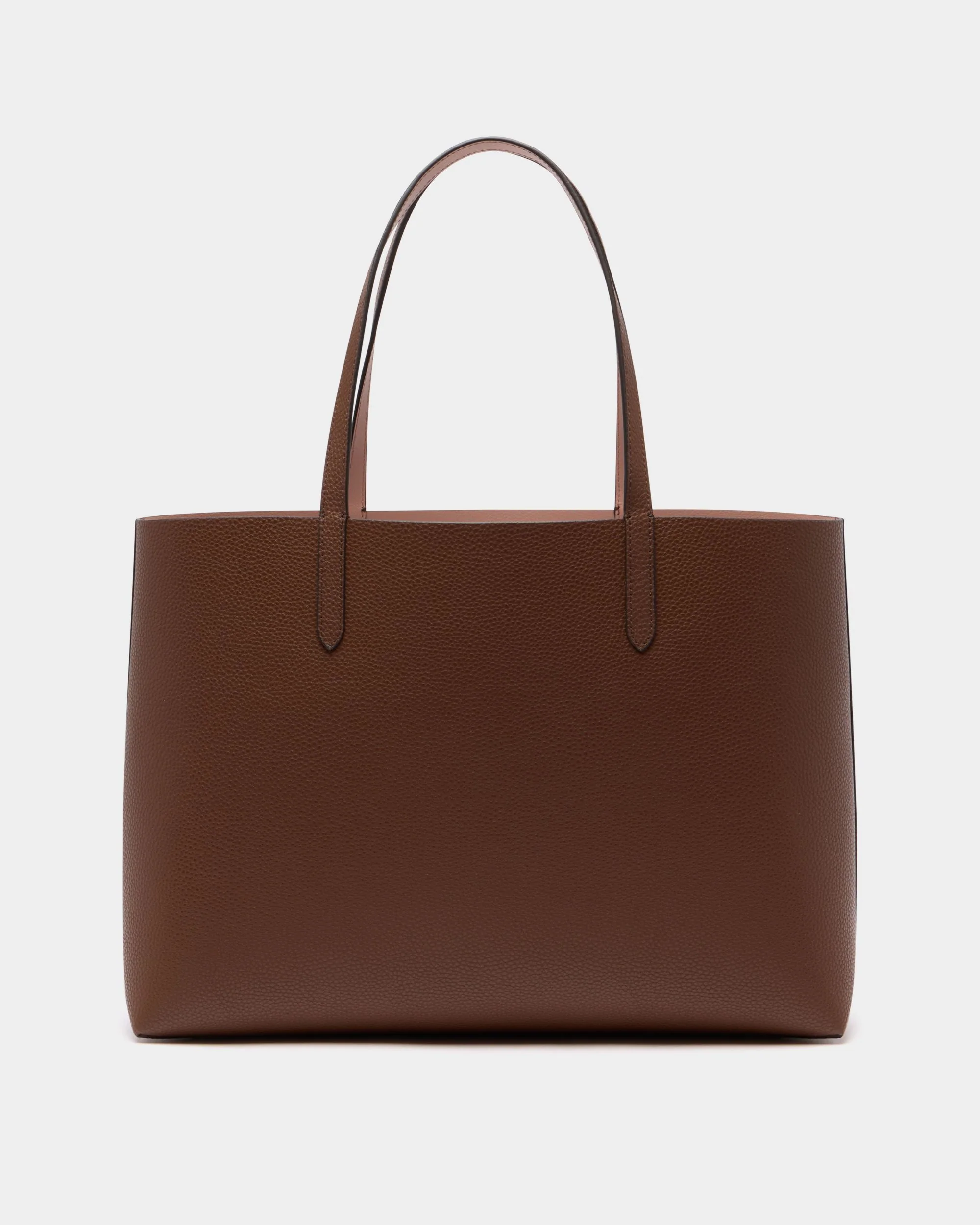 Tote Bag in Brown Grained Leather - Image 3