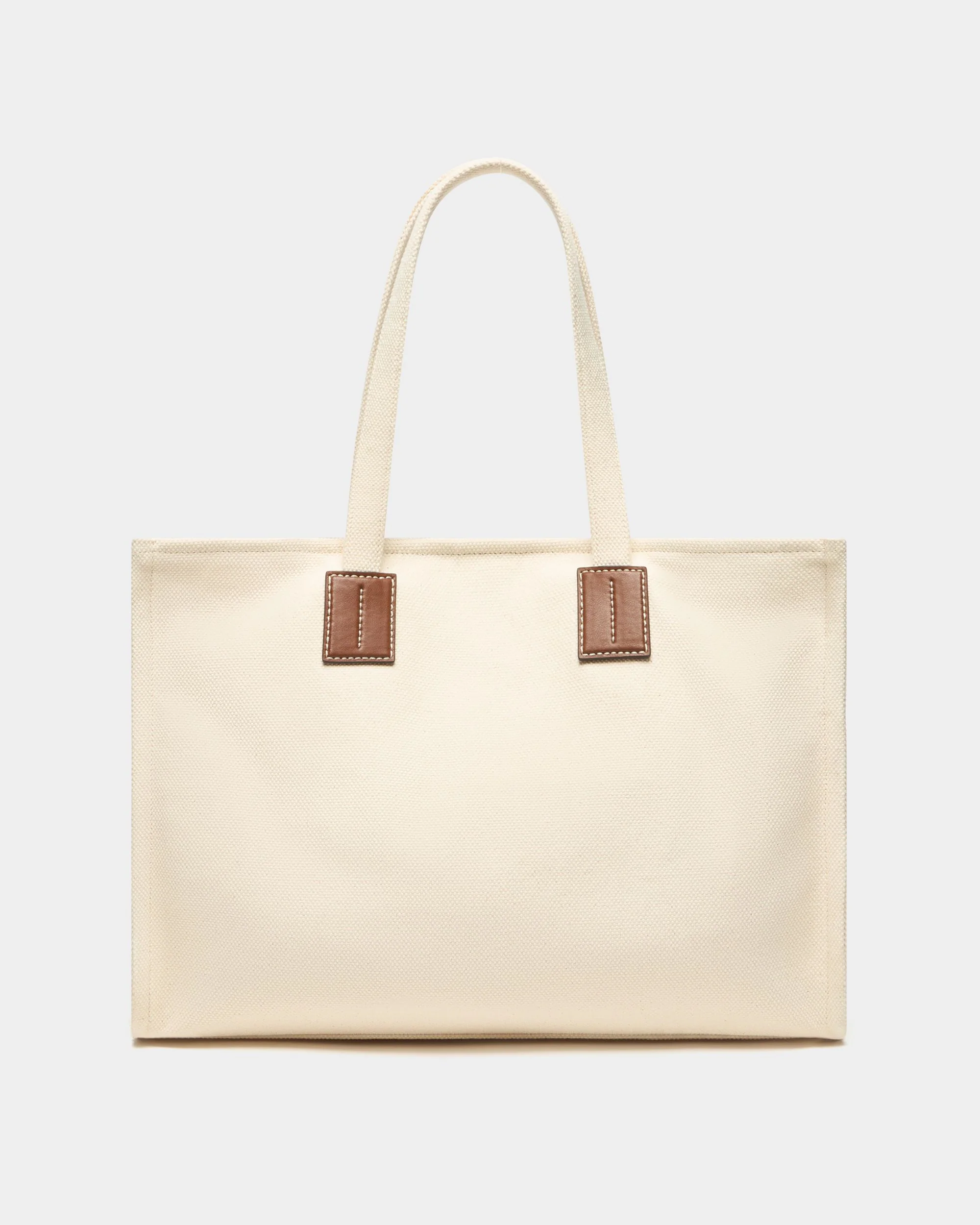 Tote Bag In Ivory Canvas - Image 2