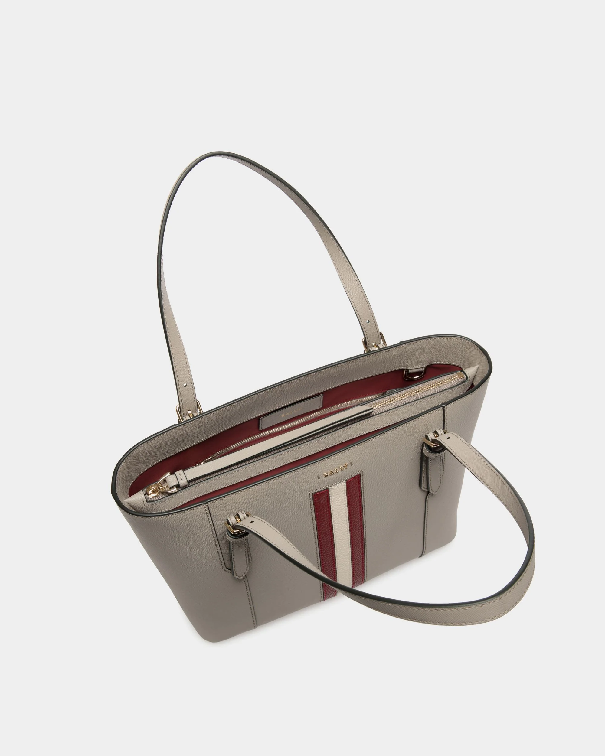 Tote In Beige Embossed Leather - Image 4