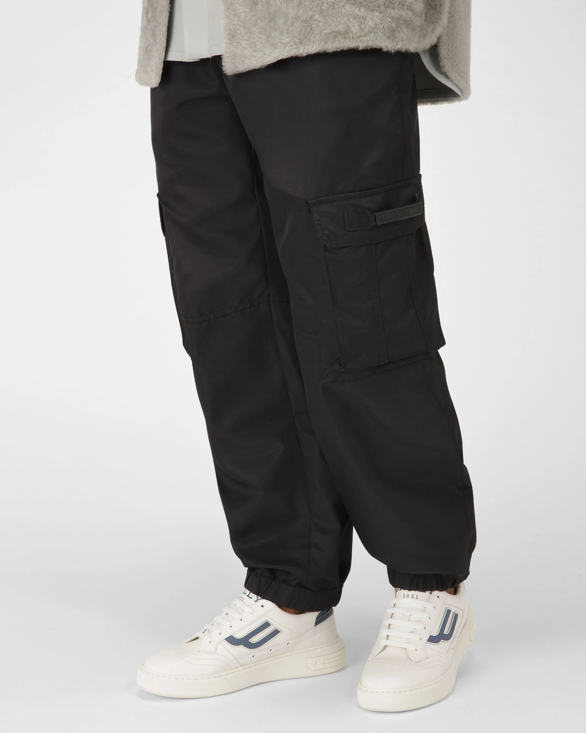 Triumph Leather Sneakers In White & Blue - Image 2