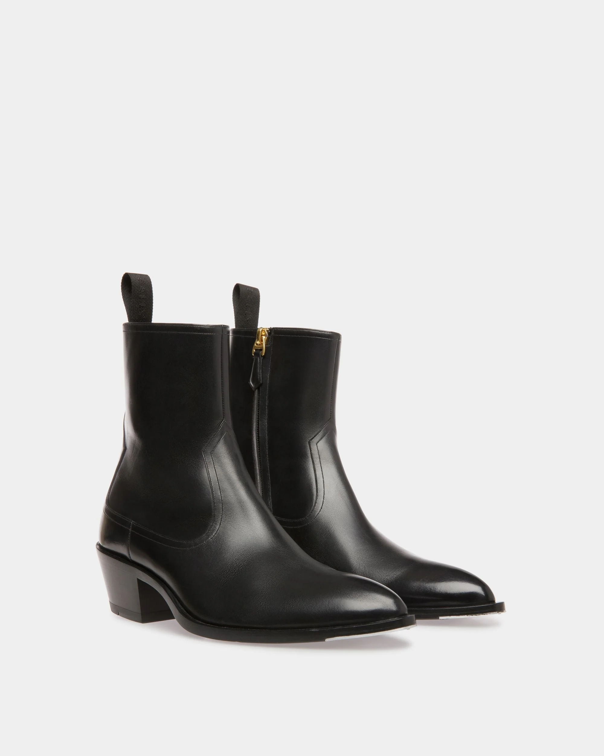 Vegas Boots In Black Leather - Image 3