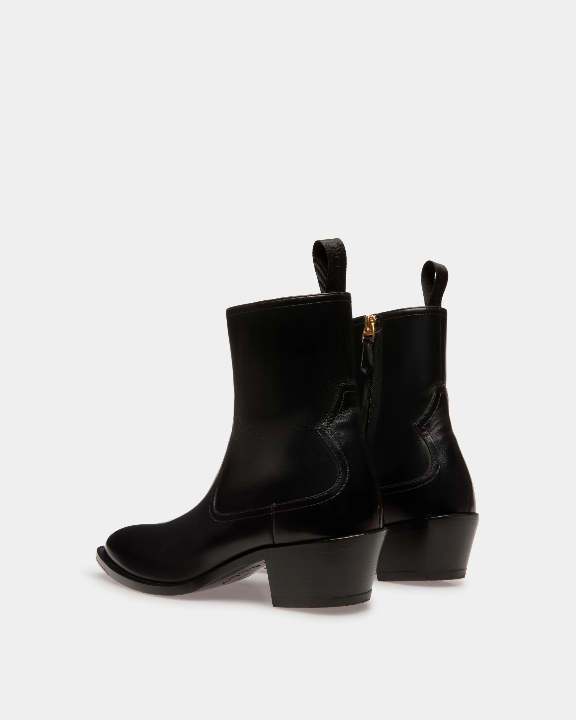 Vegas Boots In Black Leather - Image 4