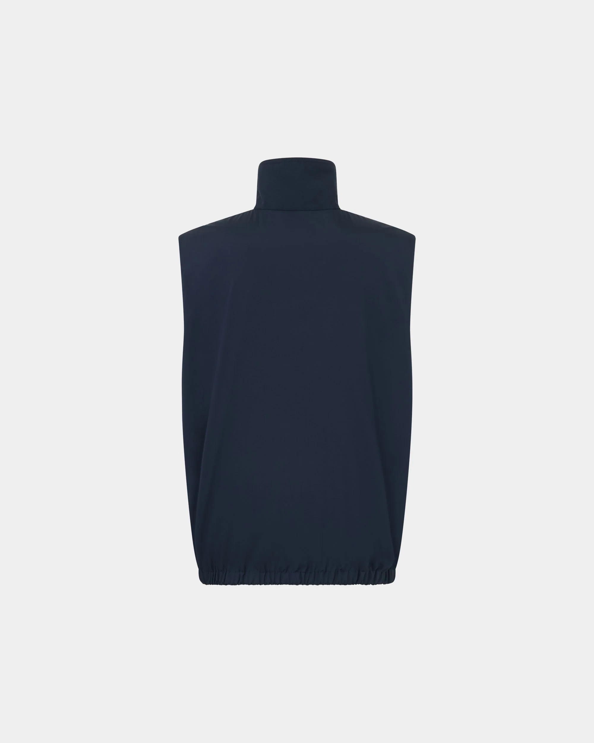 Vest in Navy Blue Fabric - Image 7