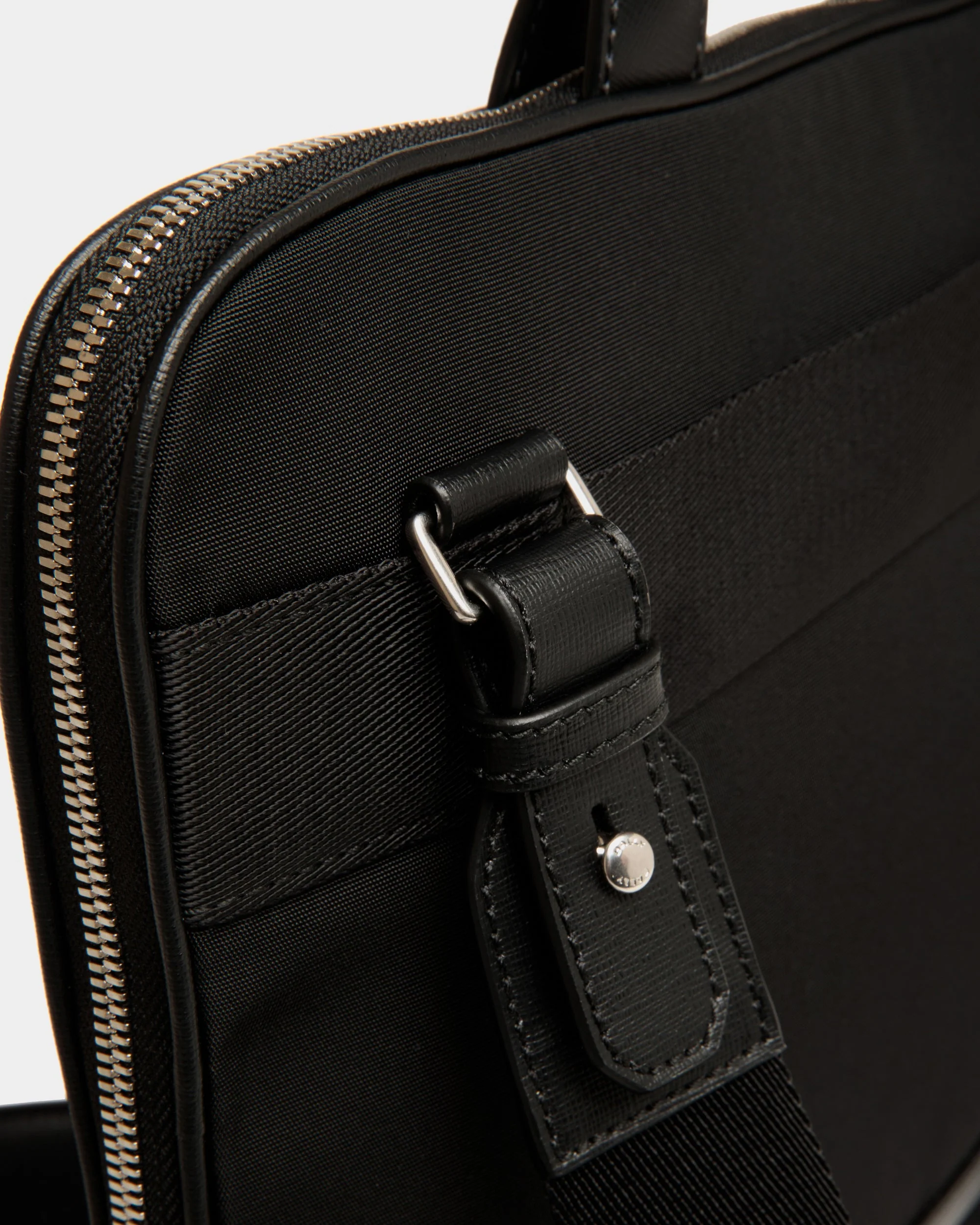 Vogel Briefcase in Black Nylon And Recycled Leather - Image 5