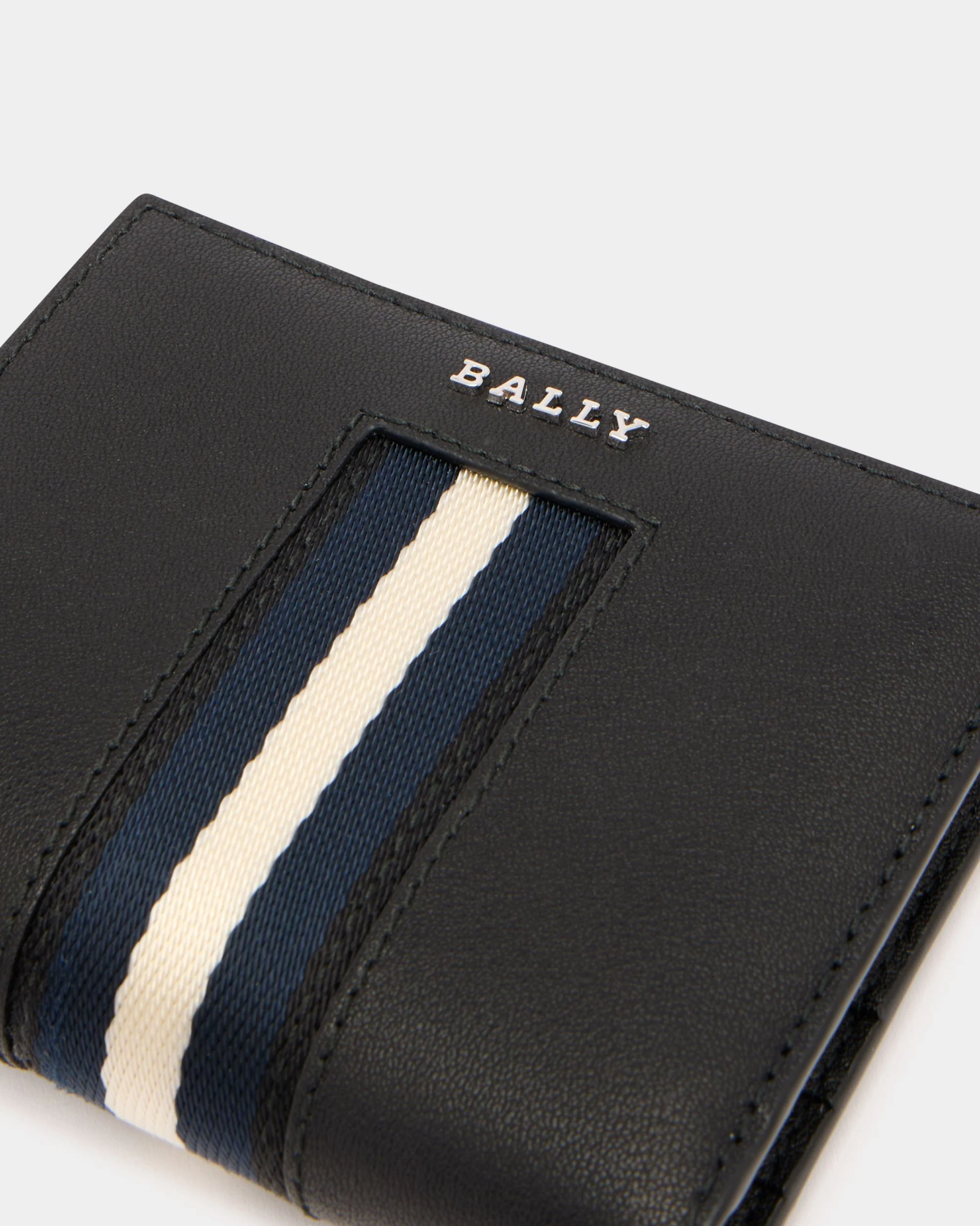 Wallet in Black Leather With a Bally Ribbon - Image 4