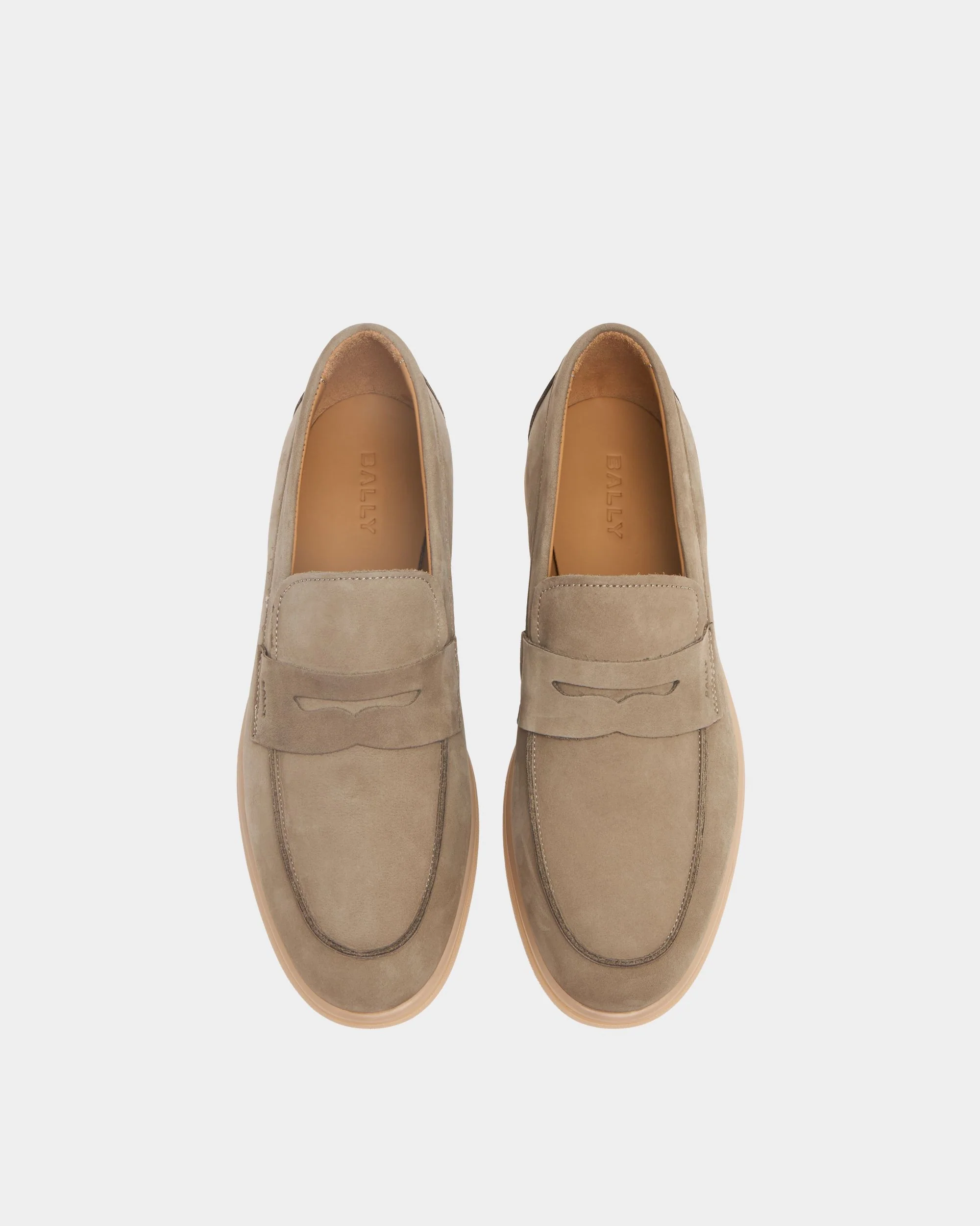 Webbing Loafer in Beige Suede - Image 6