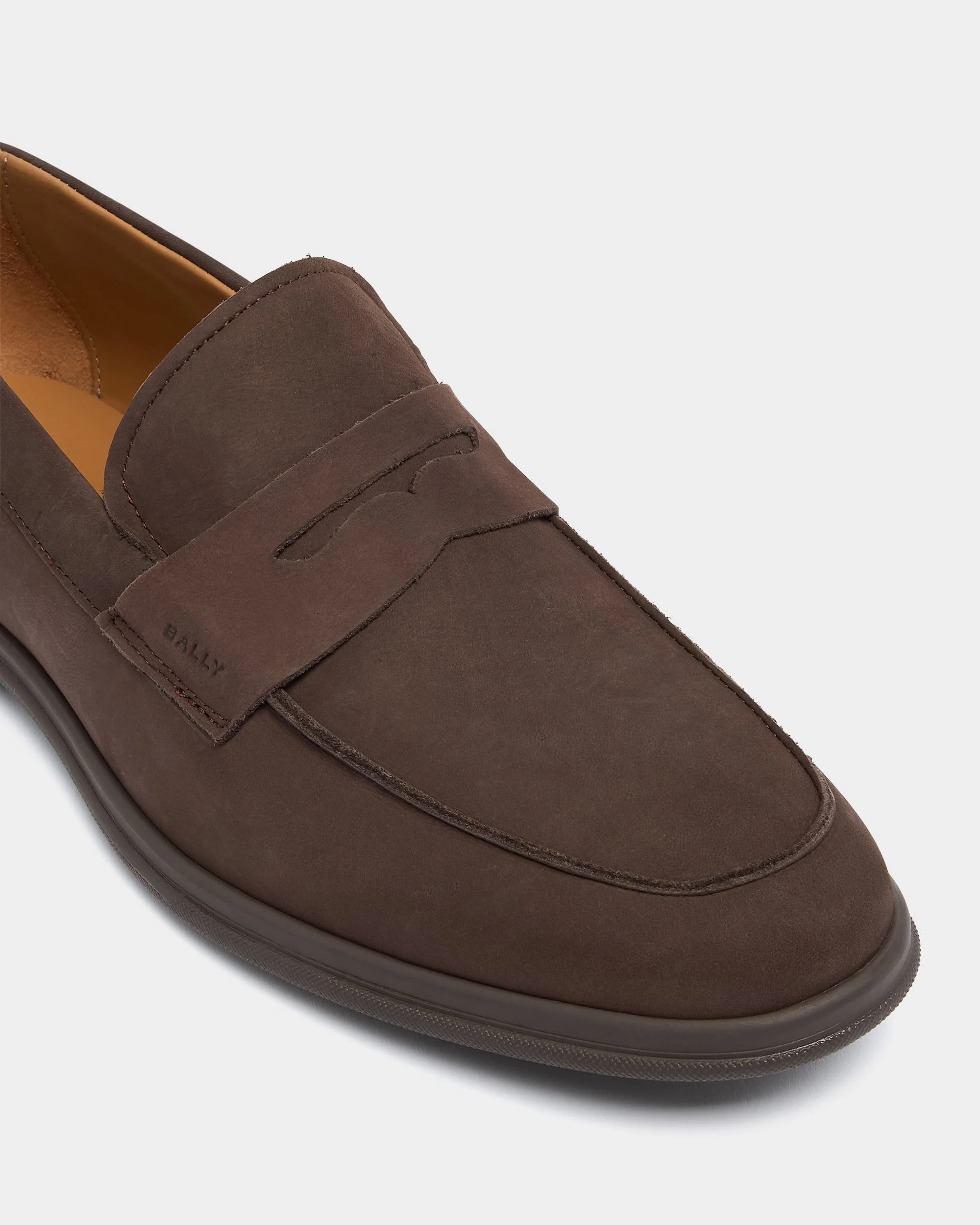Webbing Loafer in Brown Suede - Image 6