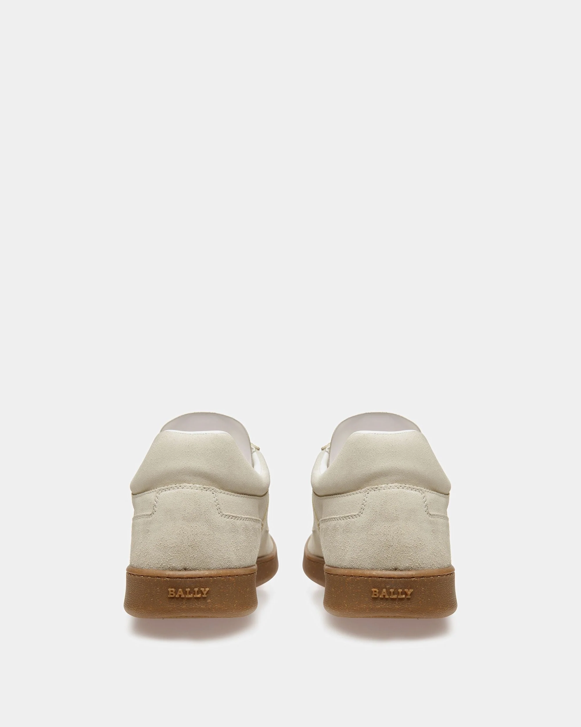 Weky Leather Sneakers In Dusty White - Image 4