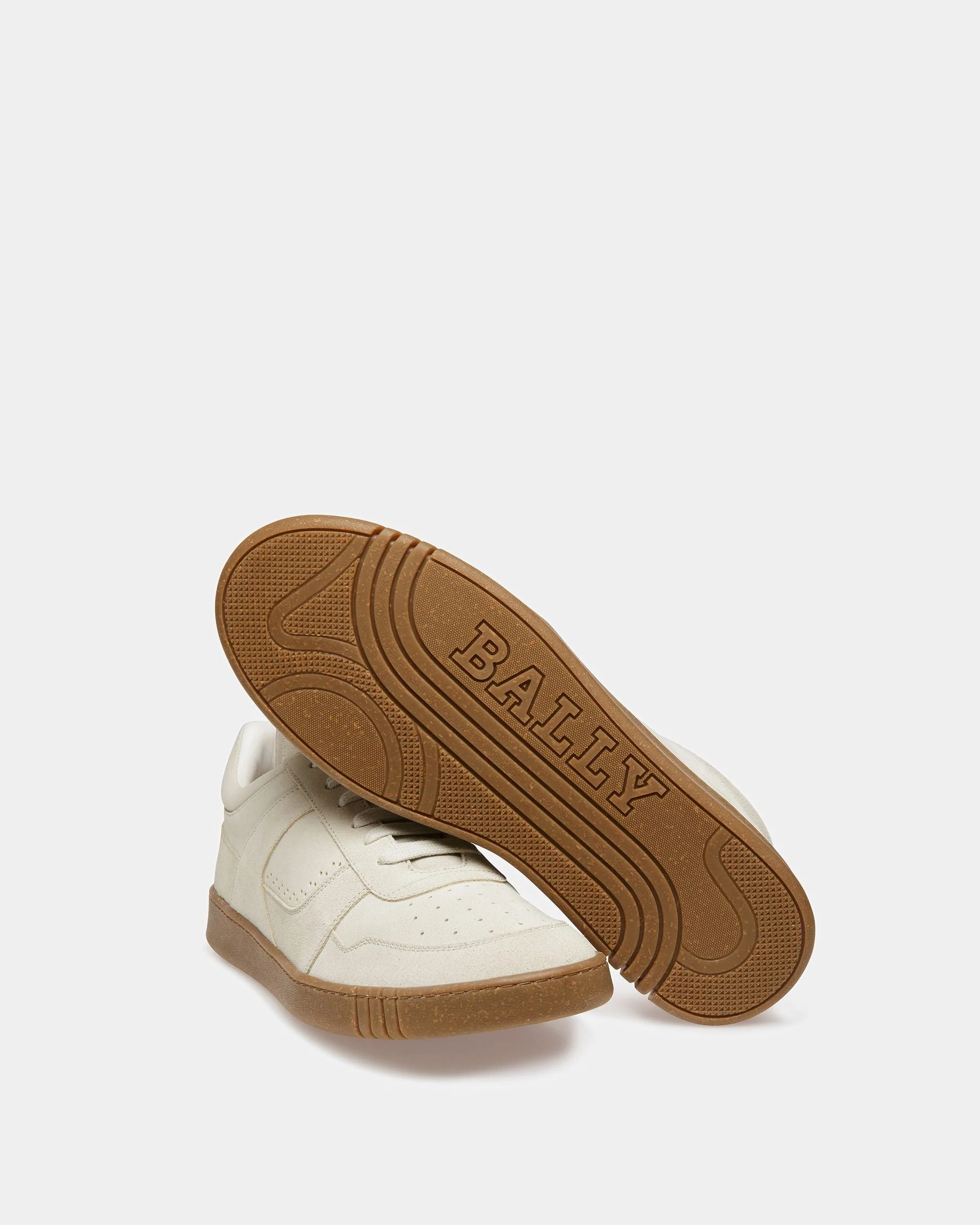 Weky Leather Sneakers In Dusty White - Image 5