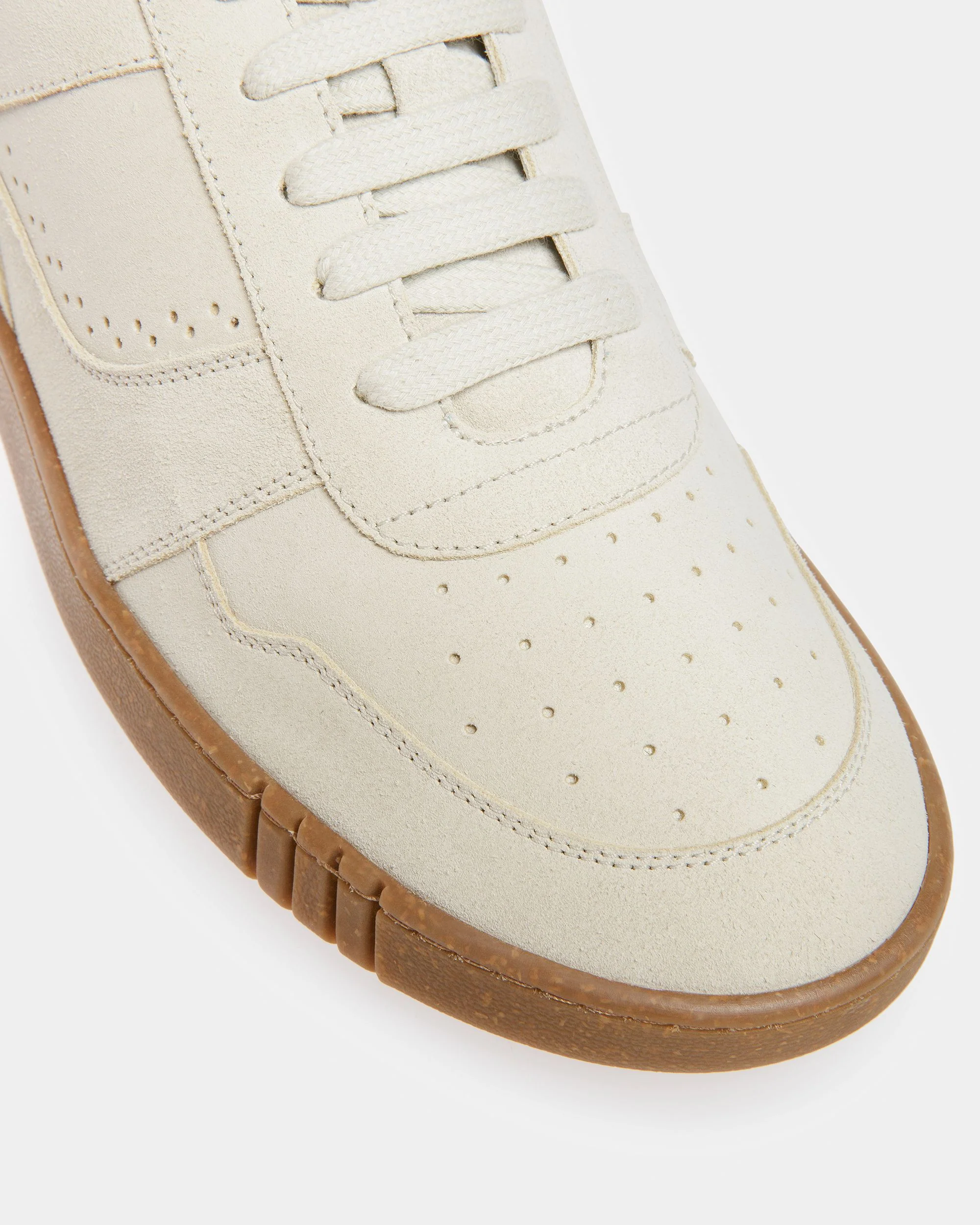 Weky Leather Sneakers In Dusty White - Image 6