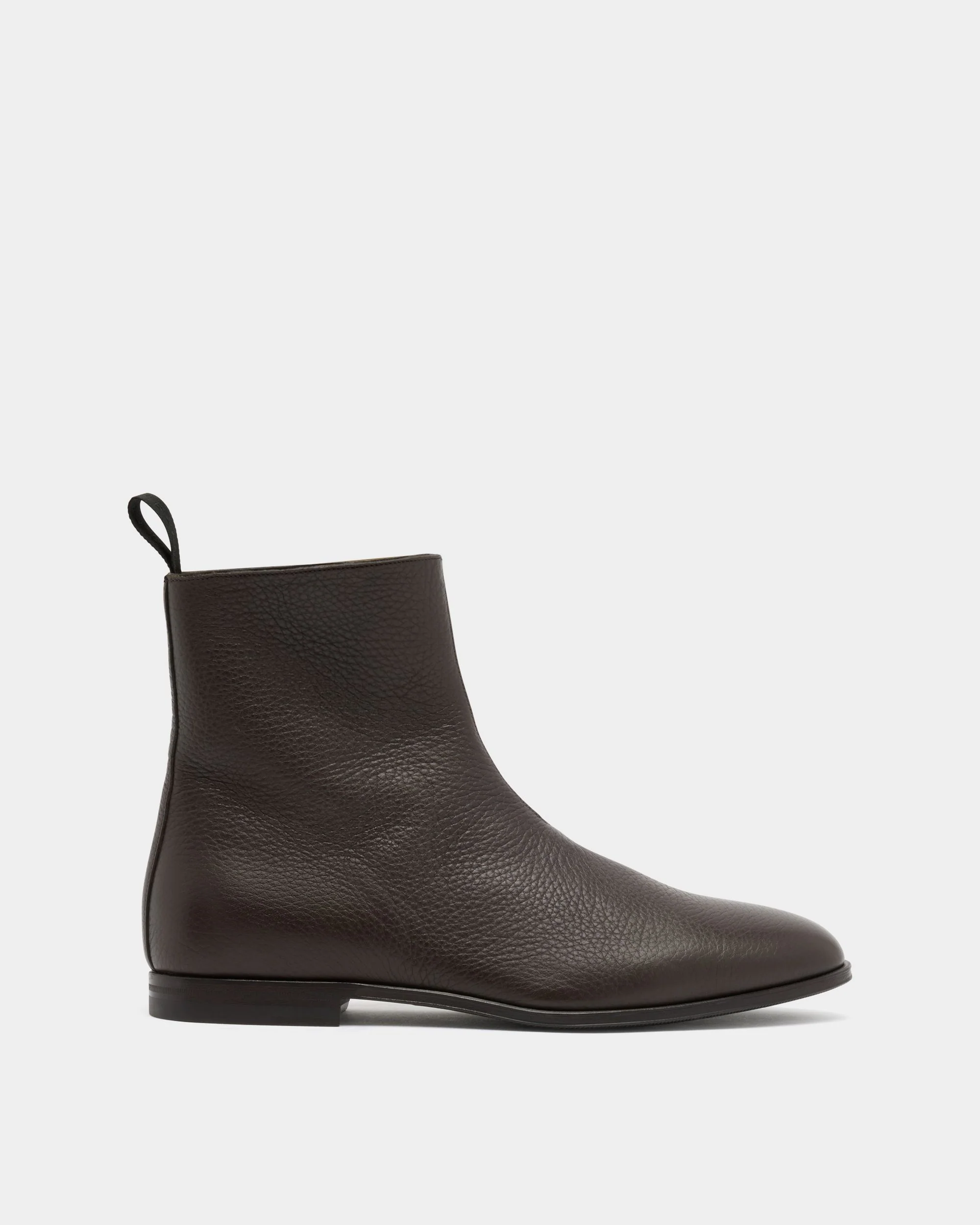 Westminster Bootie in Ebano Grained Leather