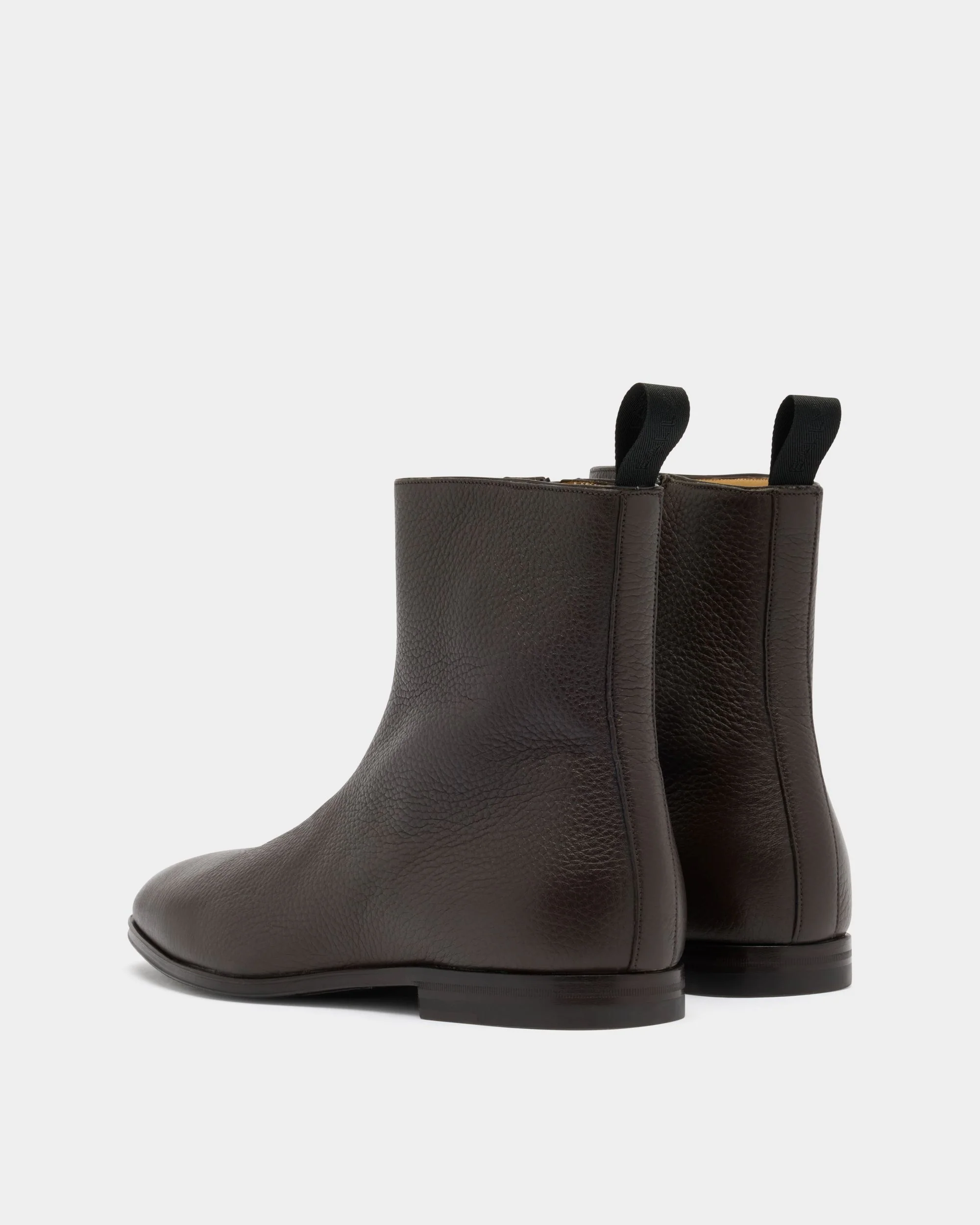 Westminster Bootie in Ebano Grained Leather - Image 3