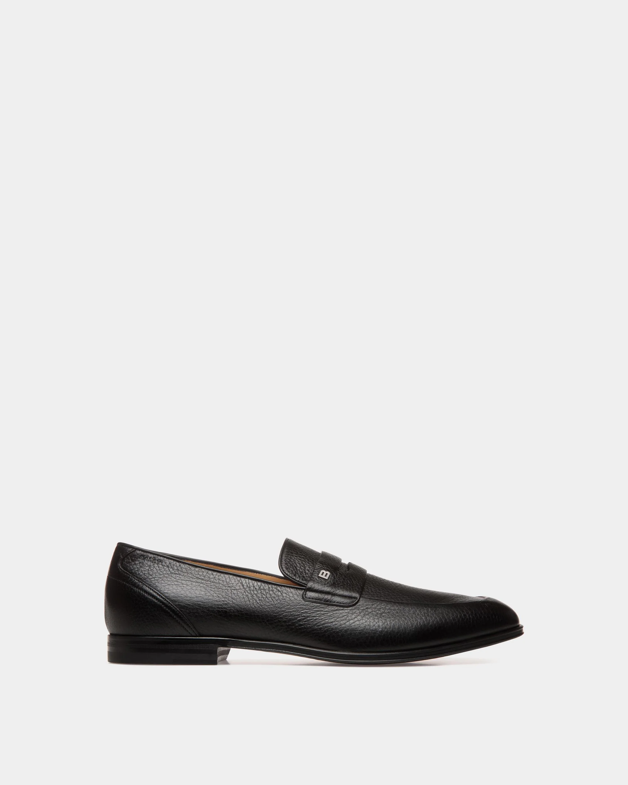 Westminster Loafer in Black Grained Leather