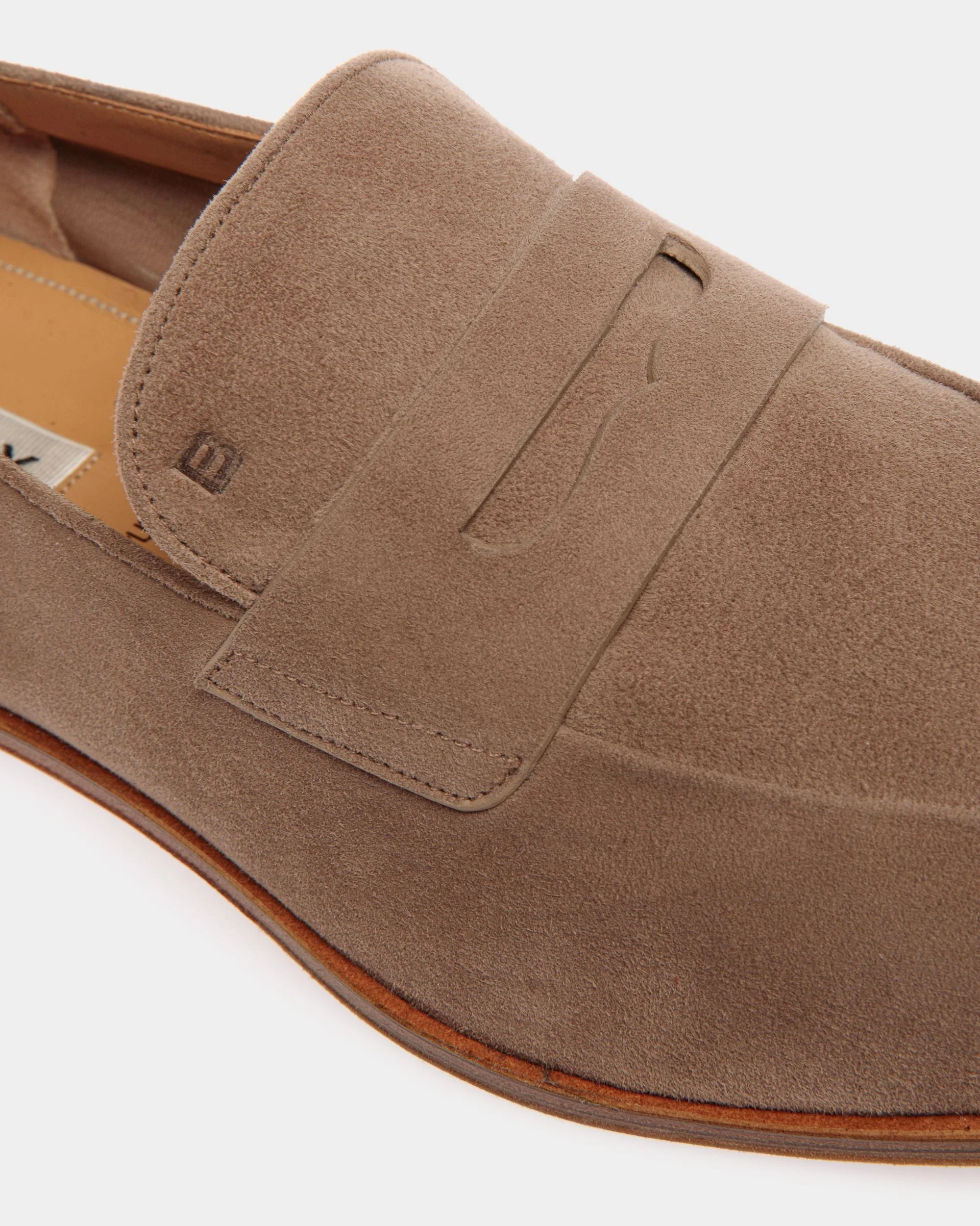 Westminster Loafer In Taupe Suede Leather - Image 4