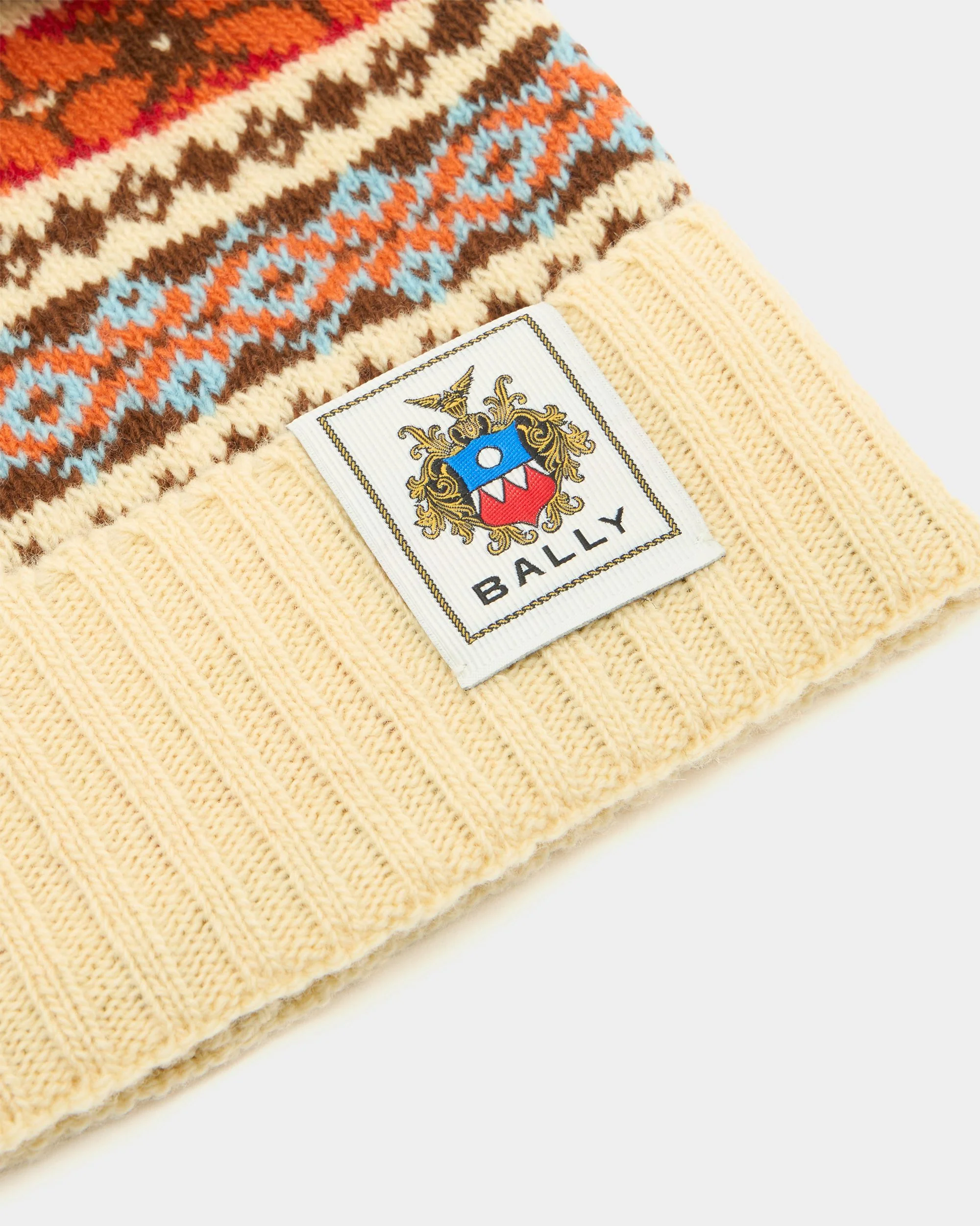 Winter Capsule Beanie in Dusty Yellow Wool - Image 4