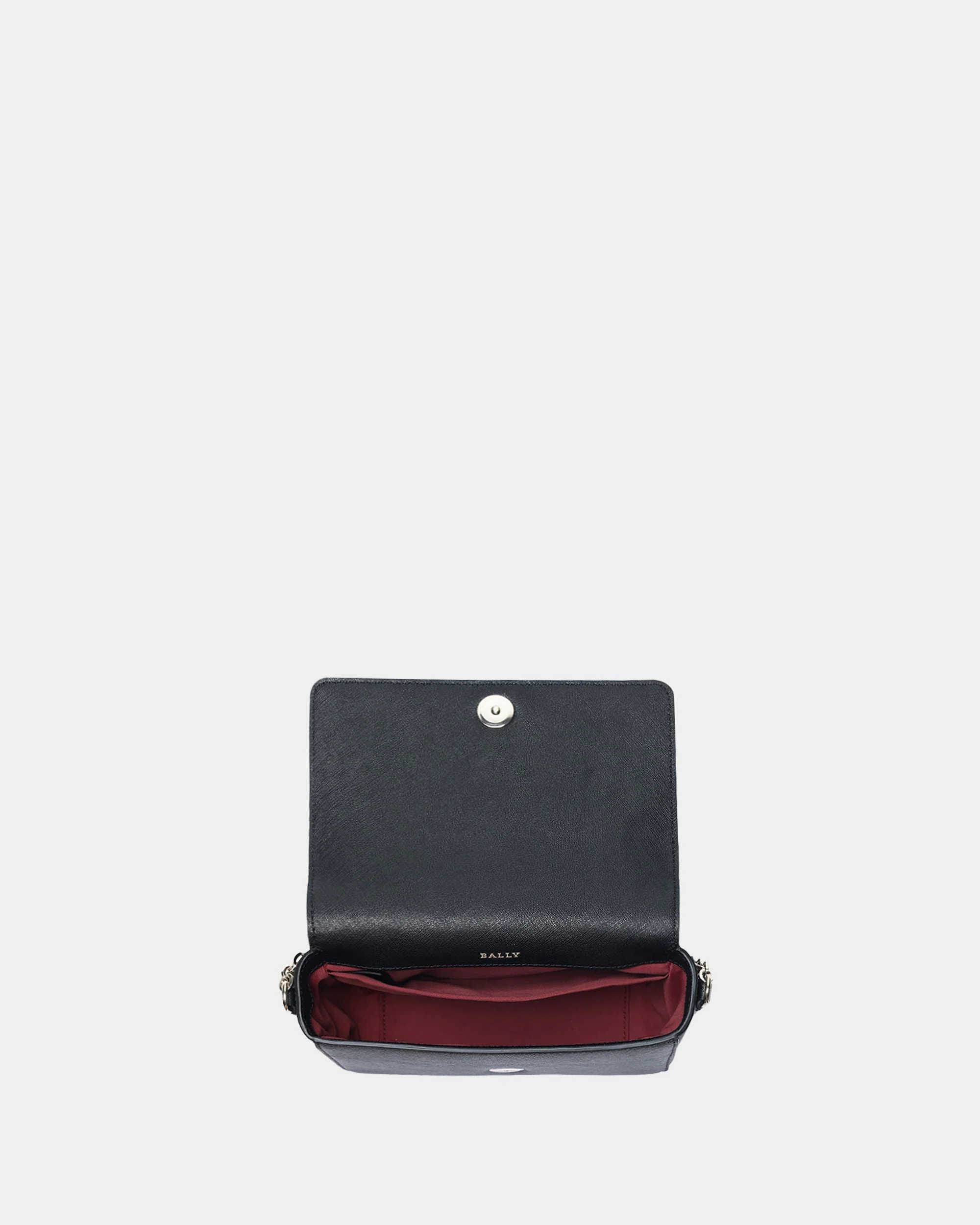 Women's Black Leather Crossbody Bag - Image 3