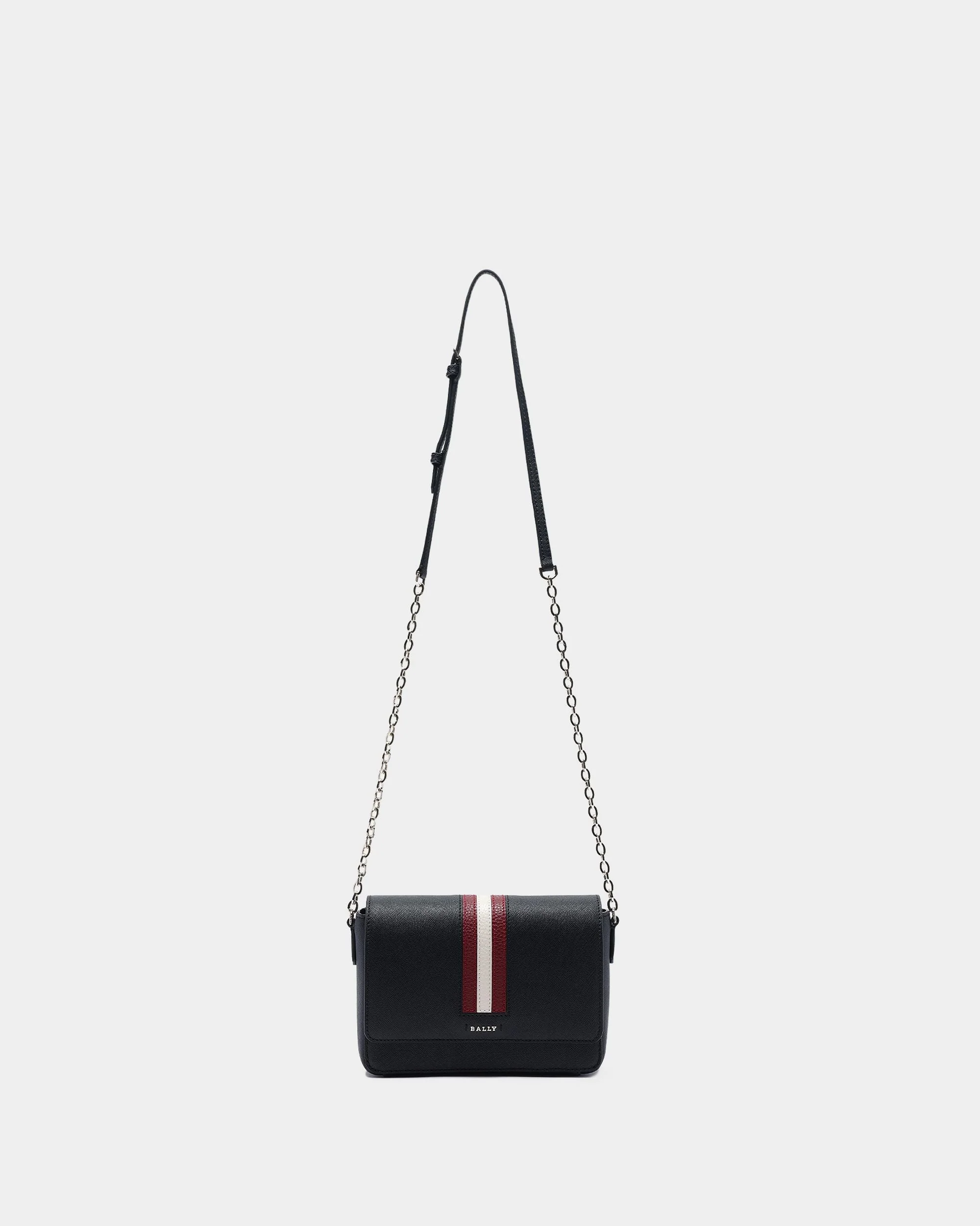 Women's Black Leather Crossbody Bag - Image 4