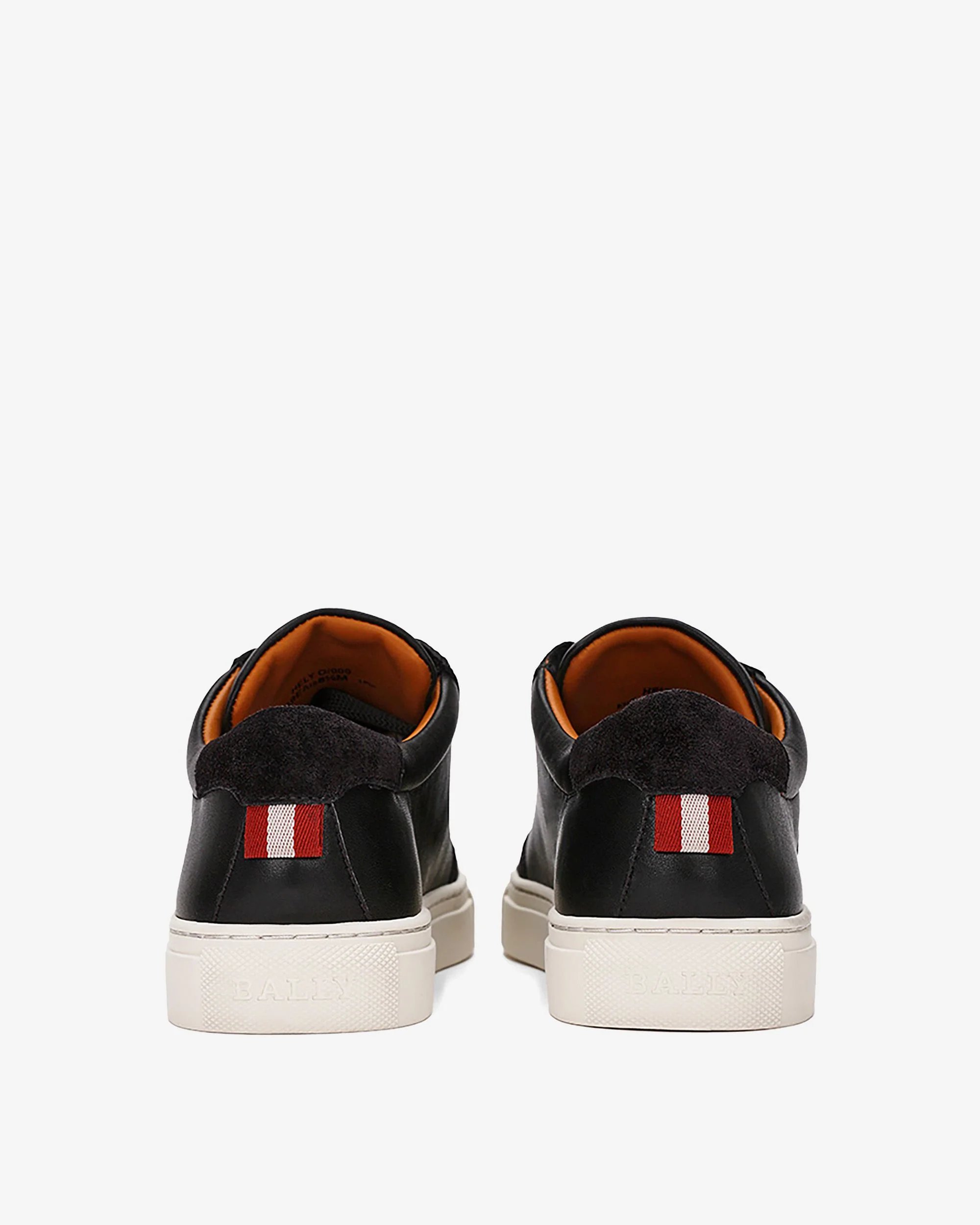 Women's Casual Black And Red Leather Sneakers - Image 2