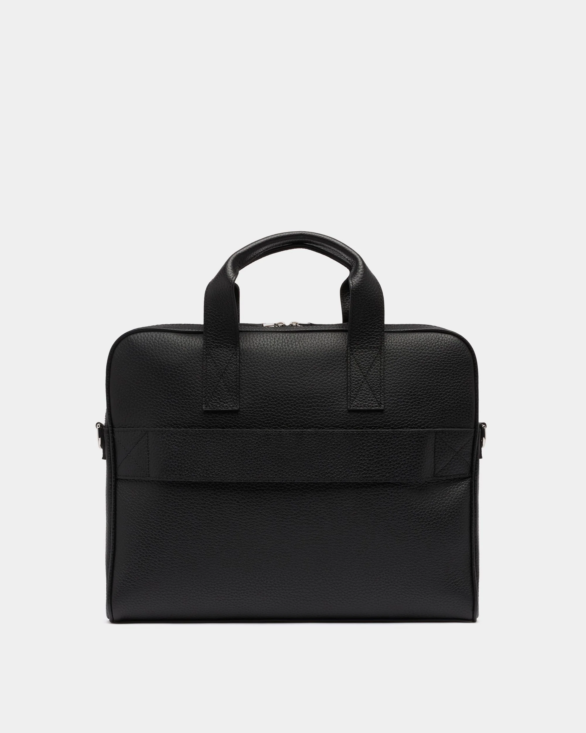 York Briefcase In Black Grained Leather - Image 2