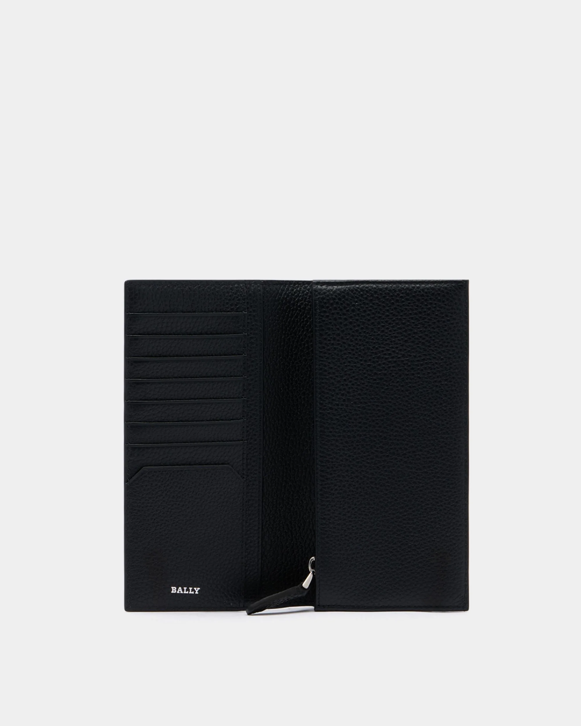 York Continental Wallet in Black Embossed Leather - Image 3