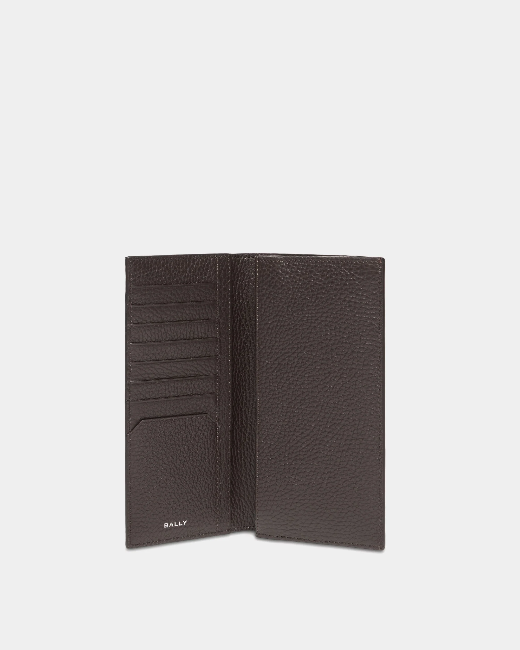 York Continental Wallet In Brown Grained Leather - Image 3