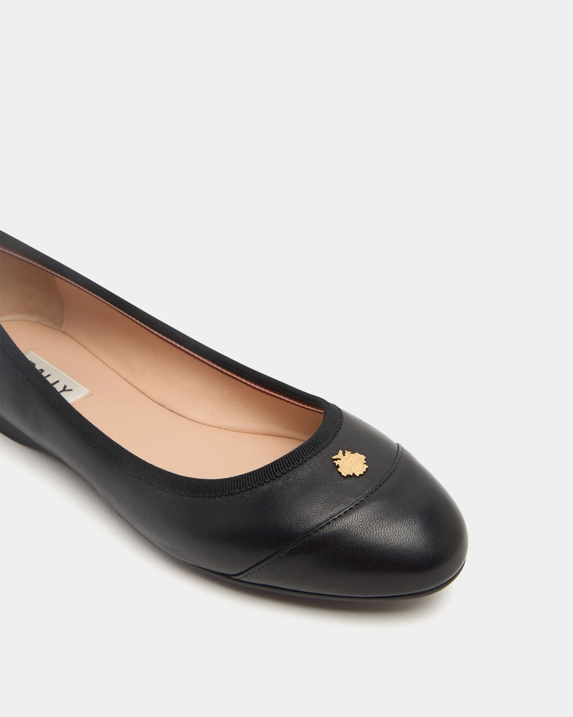 Ysla Ballet Flat in Black Leather - Image 6
