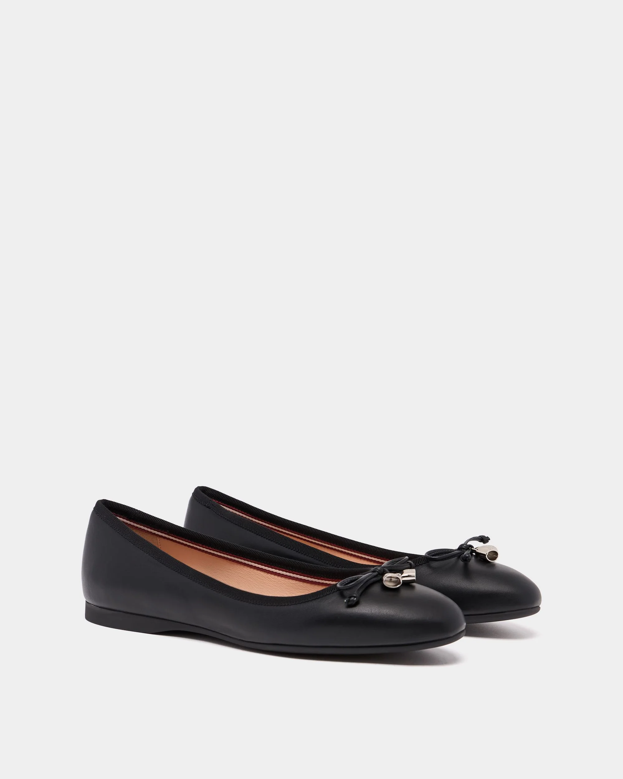 Ysla Ballet Flat in Black Leather - Image 3