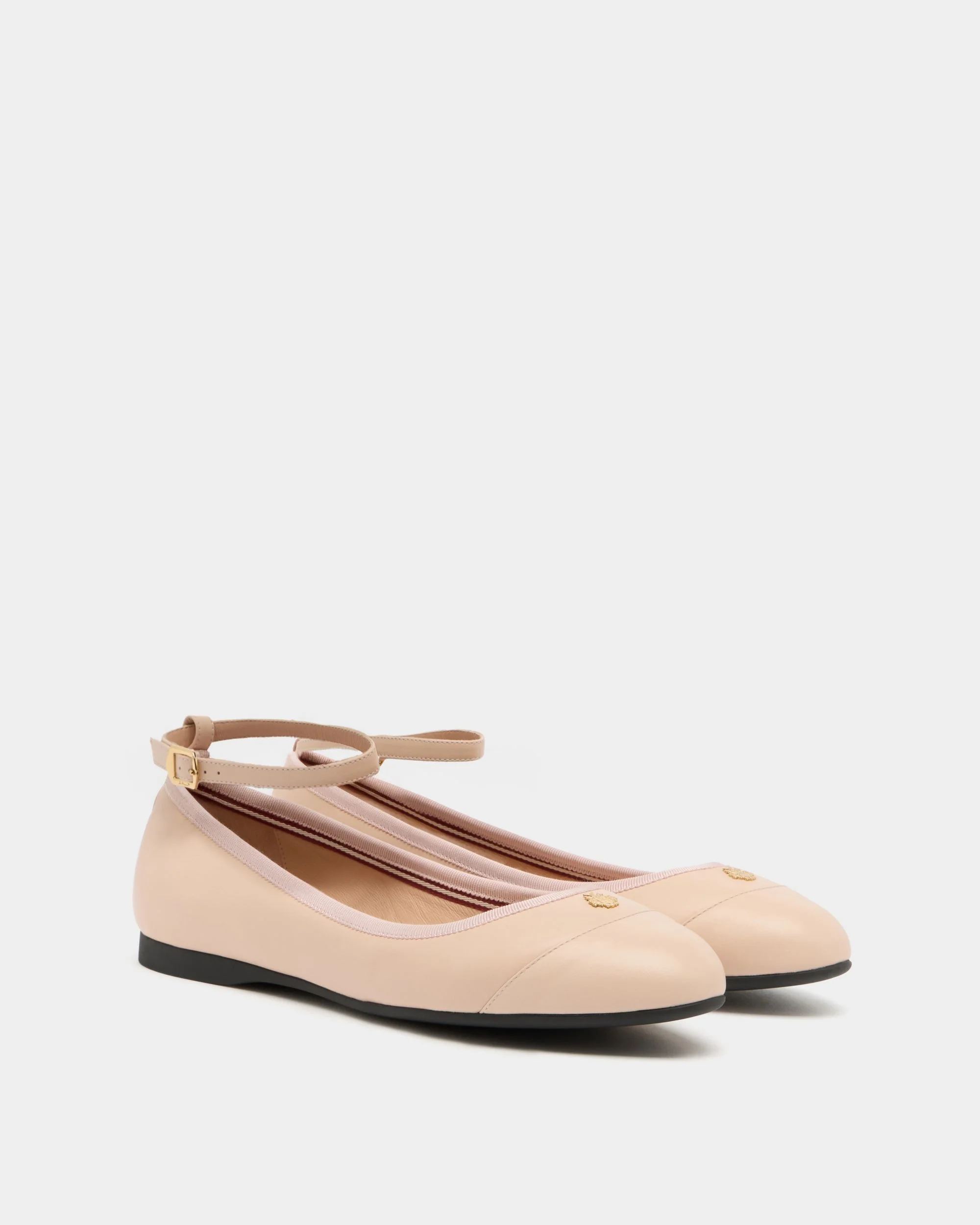 Ysla Ballet Flat in Dusty Petal Leather - Image 3