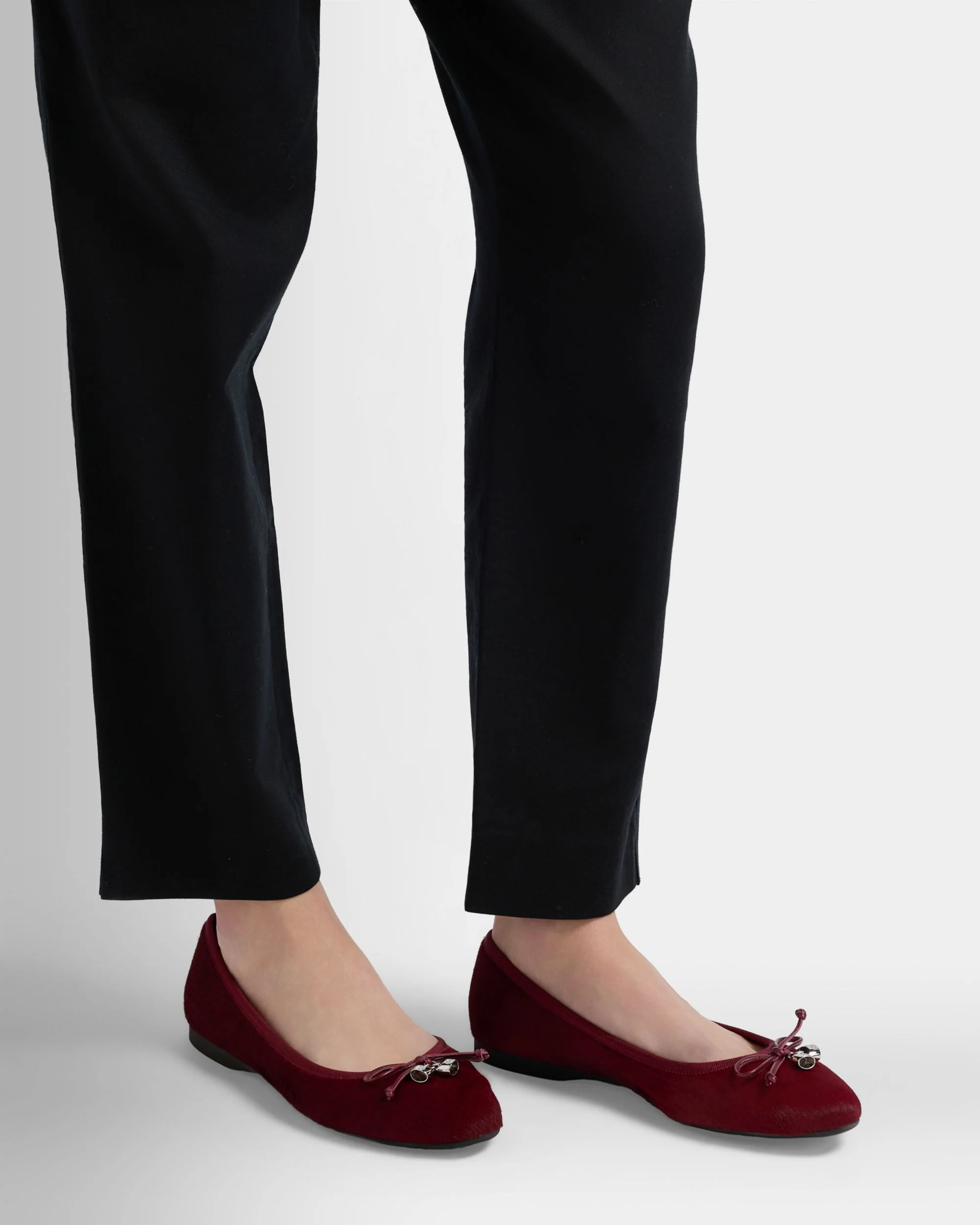 Ysla Ballet Flat in Syrah Pony Hair - Image 2